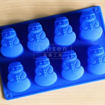 雪人造型矽膠模(食品