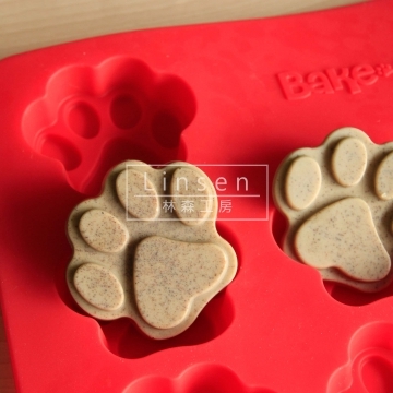 可愛狗掌矽膠模(食品級矽膠FDA標準)